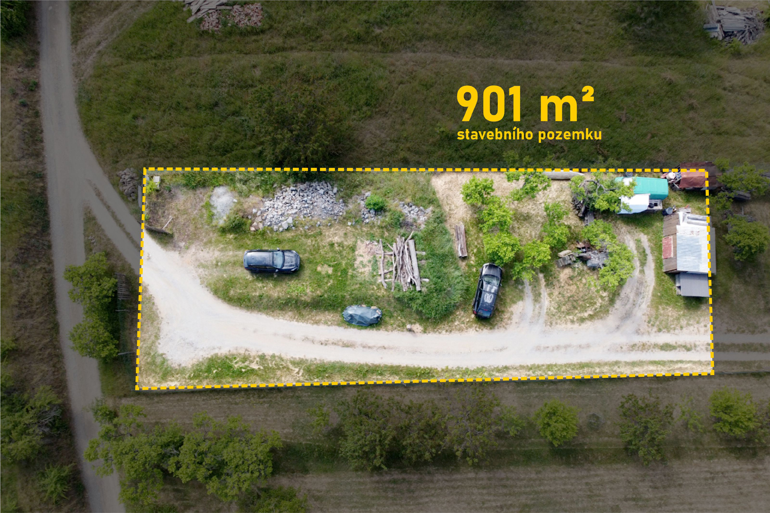 Prodej stavebnÍho pozemku 901 m2, Střelice